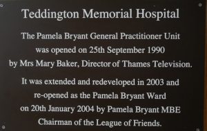 Pamela Bryant Ward Plaque LOF